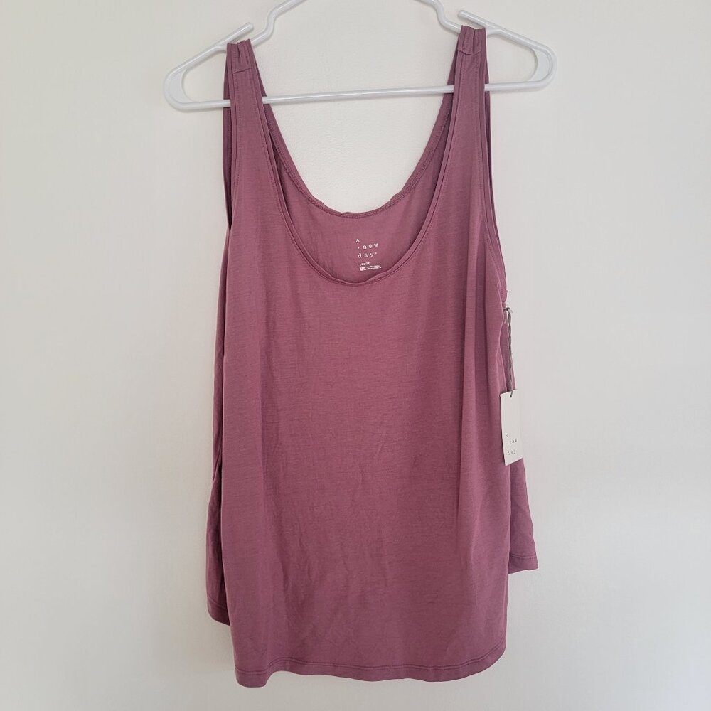 NWT A New Day Tank Top Size Large Mauve
